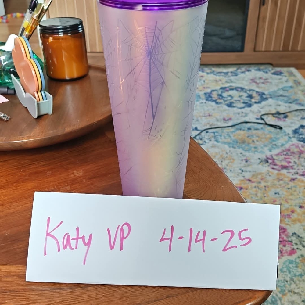 Purple and Iridescent Tumbler